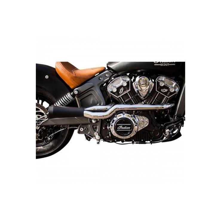 Trask Hot Rod 2into1 exhaust system for Indian Scout Moore Speed Racing